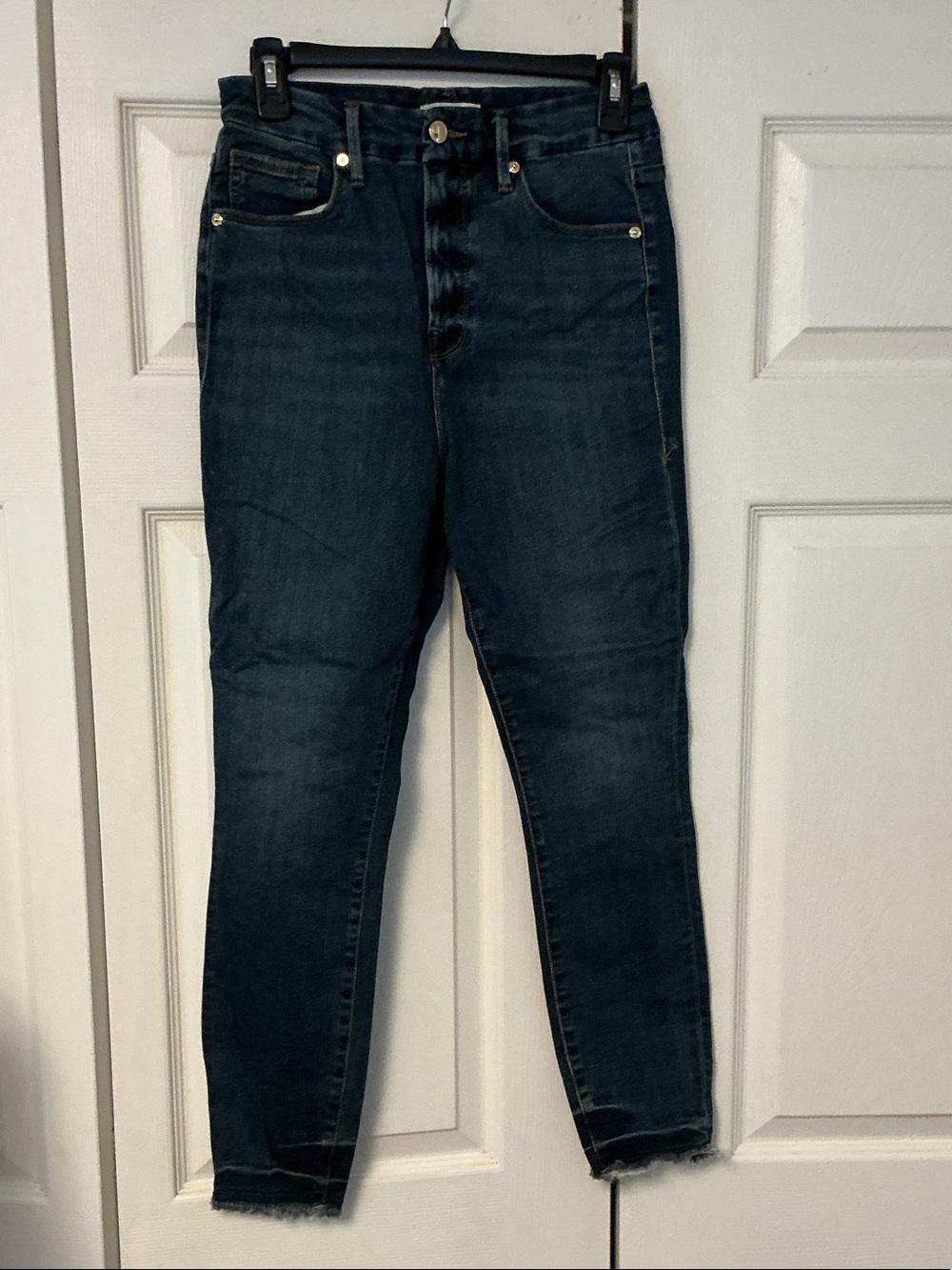Good American Dark Indigo High-Rise Skinny Jeans